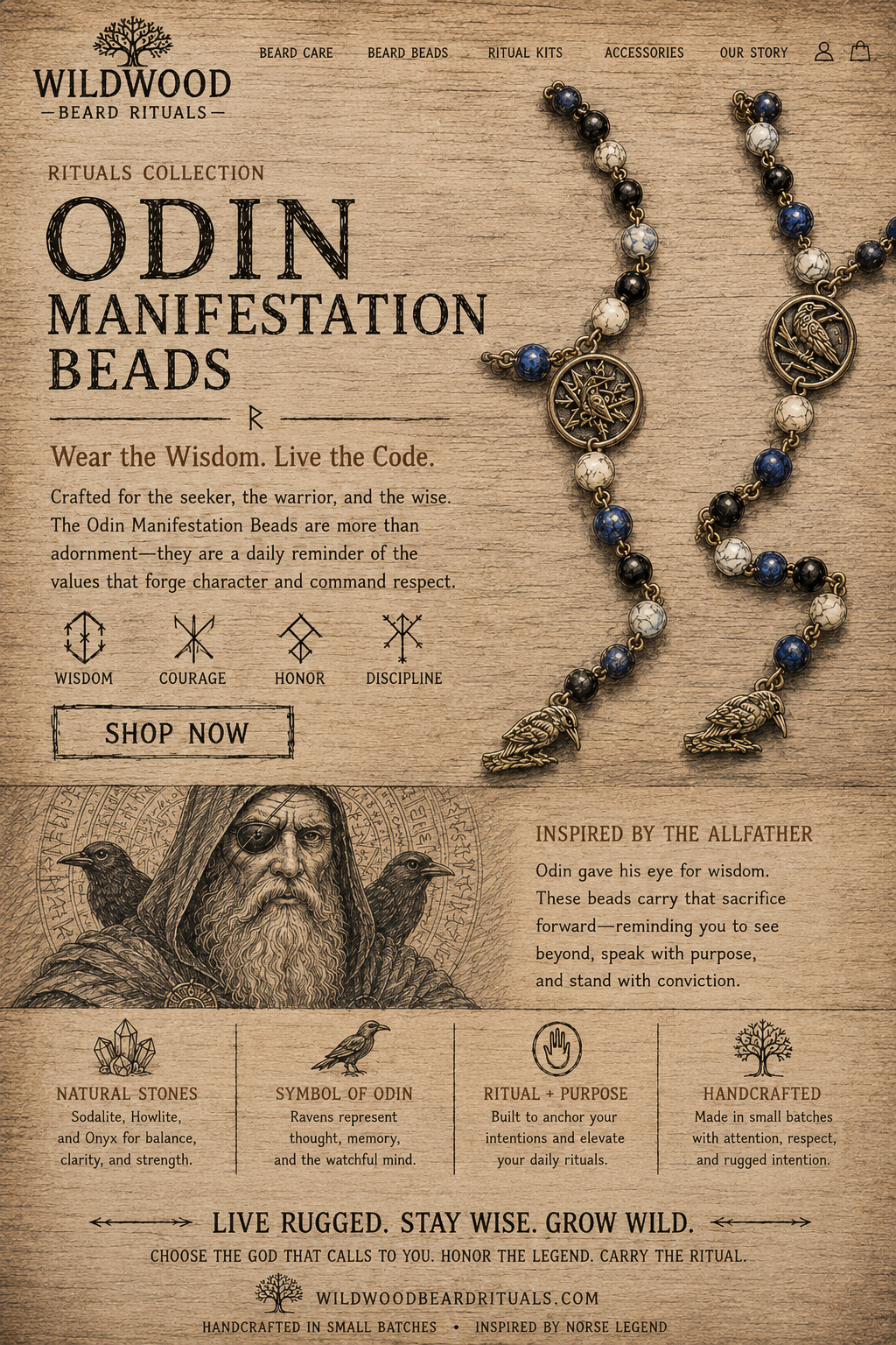 Odin Manifestation beads