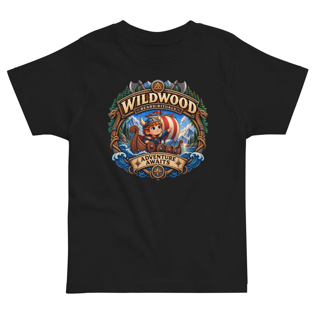 Adventure Awaits — Wildwood Beard Rituals Youth Tee